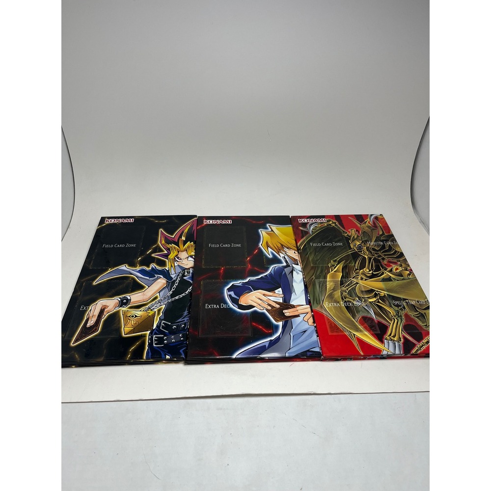 Konami Yu-Gi-Oh Card Game Gameboards OS Multicolor Yugi Joey God Cards 3pc Set